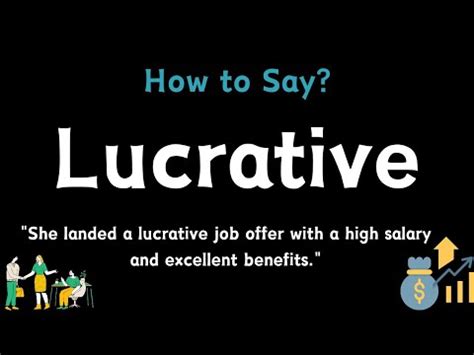 how to pronounce lucrative|lucrative adjective .